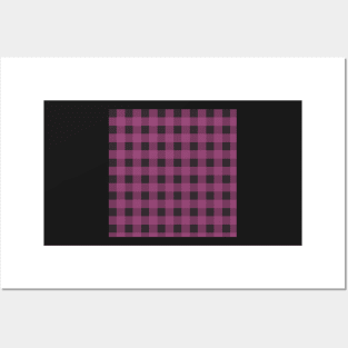 Leila Gingham by Suzy Hager      Leila Collection   Shades of Violet Posters and Art